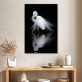 thumbnail image 2 of Elephant Stock Egret Bird Watching Wall Art - Vertical Canvas Wall Art - Living Room Wall Decor - Animal Canvas - Black And White Decor By Ben Li - 26" x 39", 2 of 4