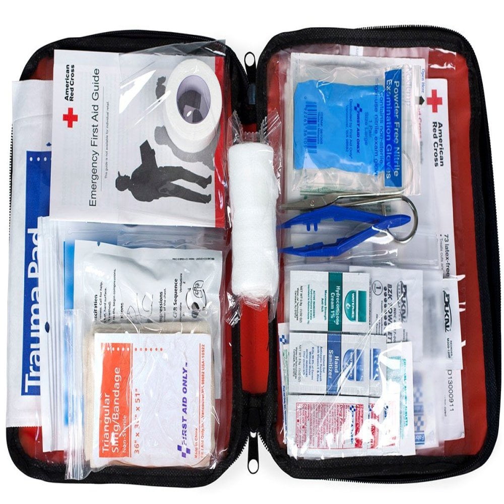 'BcTlyInc 9165-RC First Aid Only Be Red Cross Ready First Aid Kit, 73 Pieces'