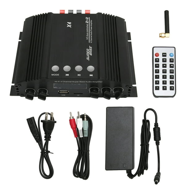 Power Hifi Receiver Power Amp Home Theater 4CH HiFi Stereo Subwoofer