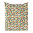 thumbnail image 1 of Floral Soft Flannel Fleece Throw Blanket, Colorful Top View Daisies Pattern Spring Blooms, Cozy Plush for Indoor and Outdoor Use, 50" x 60", Multicolor, by Ambesonne, 1 of 5