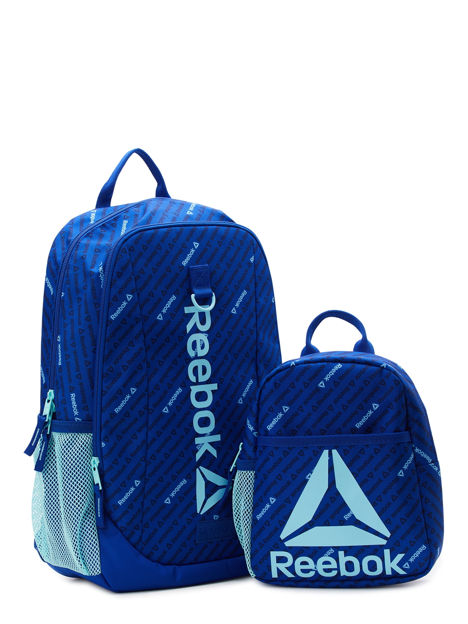 Reebok Childrens Arden Unisex Laptop Backpack, 2Piece Lunch Set, Surf Blue