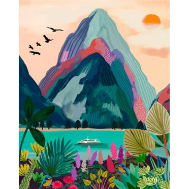 JYLMOOD DIY Paint by Number for Adults, Easy Painting by Numbers for Gift Home Wall Decor 16”W x 20”L