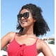 thumbnail image 4 of Gafas de Sol FEISEDY Tendencia Oversize Cuadradas con Incrustación de Perlas B2625, 4 of 7