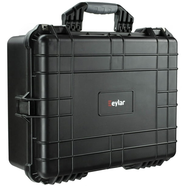 Eylar Large 20.62" Protective Gear & Camera Hard Case Waterproof and Shockproof With Foam Black
