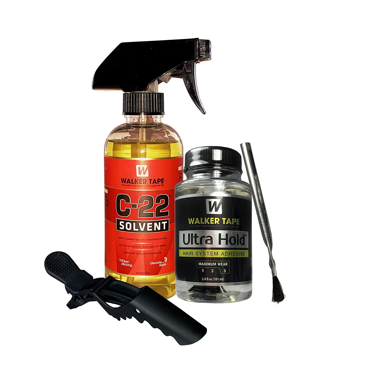 12oz C22 Citrus Solvent Wig Glue Remover & 3.4oz Ultra Hold Hair System