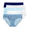 thumbnail image 2 of Hanes Women's Hanes Platinum 5 Pack Cotton Creations Wicking Hipster Panties, 2 of 2