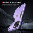 thumbnail image 3 of Allytech Hybrid Protective Case for iPhone 14 Plus, Camera Screen Protection, Soft TPU Bumper + Hard PC Back Panel Anti-Drop & Anti-Oil Case Cover for iPhone 14 Plus, Purple, 3 of 6