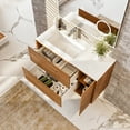 thumbnail image 4 of EVIVA Prancer 44 Inch Oak Wall Mount Bathroom Vanity, 4 of 6