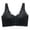 Black, variant on Eleganta Bras Front Zip for Women Lace Mesh Wireless Soft Lifting Bra Comfortable T Shirts Bralettes Orange 34