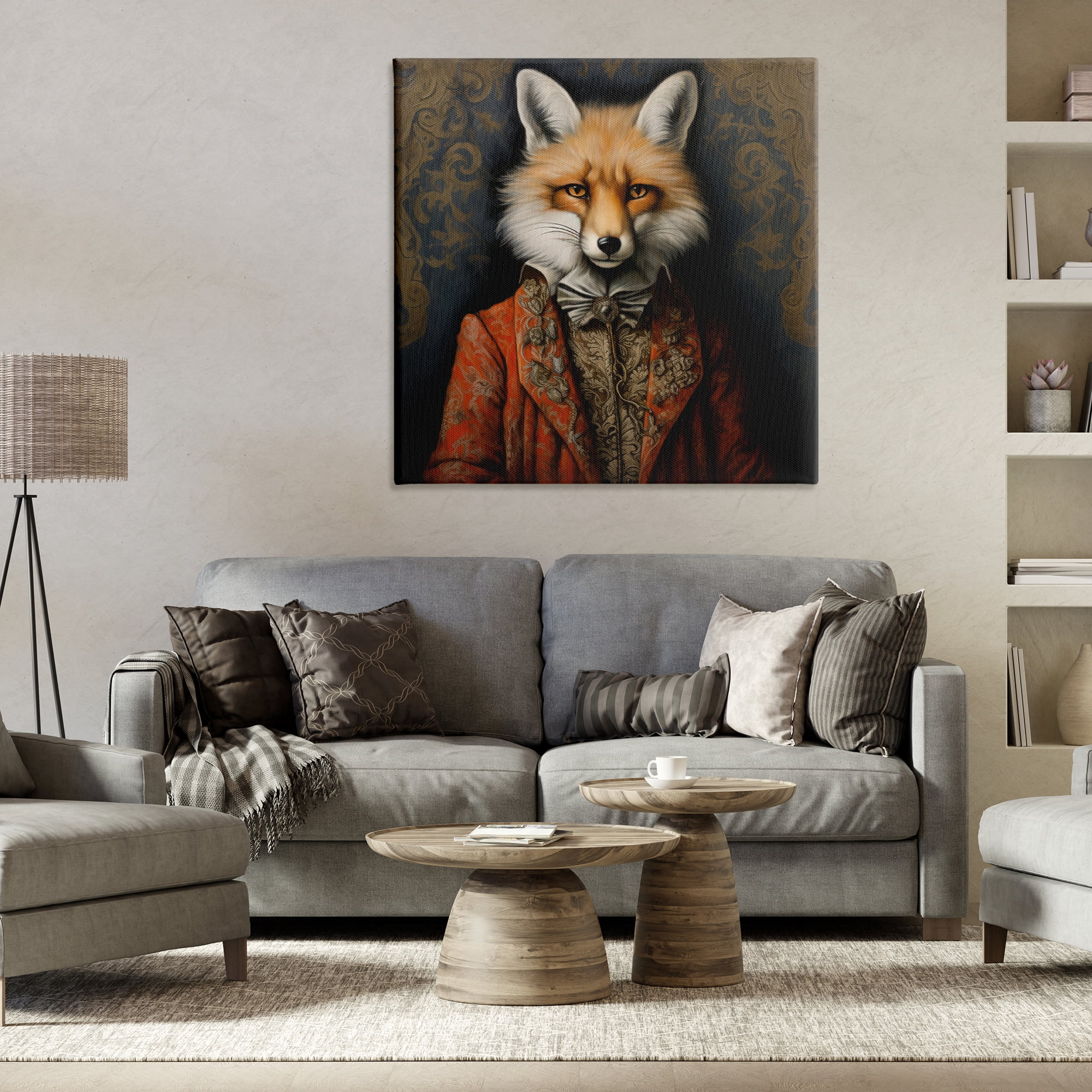 Stupell Industries Mystical Metamorphosis Fox Canvas Wall Art, design by Lazar Studio