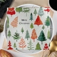 thumbnail image 6 of TanSiDing 20pcs Christmas Tree Paper Napkins Double Sided Holiday Dinner Party Decorations Merry Xmas Kitchen Table Supplies 33x33cm, 6 of 7