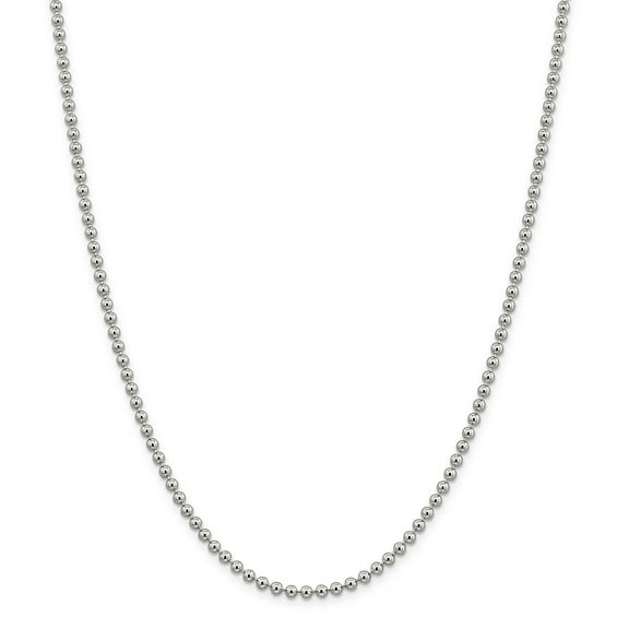 Sterling Silver Bead Chain 16"