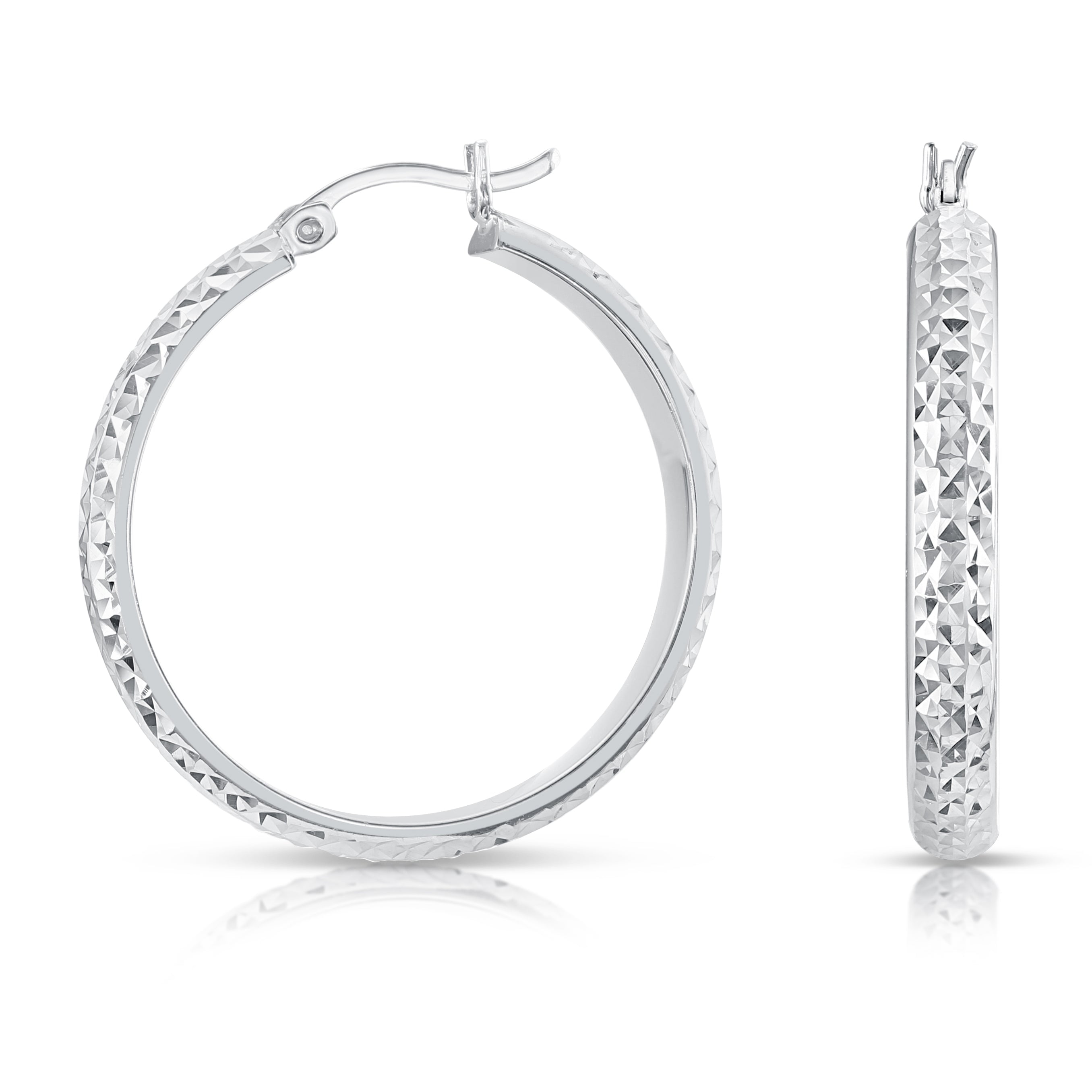 Engraved hoop earrings Outlet