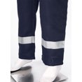 thumbnail image 7 of TiaoBug Men's Long Sleeve Industrial Coverall Safety Enhanced Visibility Striped One Piece Zipper Jumpsuit Navy Blue XL/175, 7 of 7