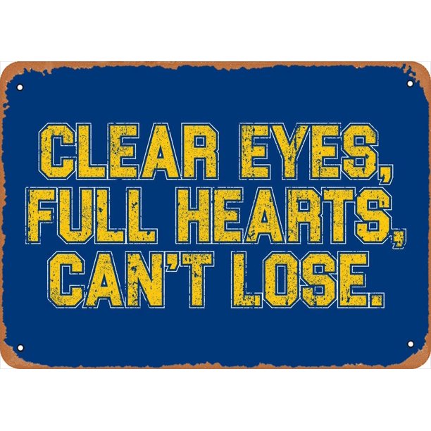 Friday Night Lights Clear Eyes Full Hearts Poster 8x12 Inch Retro