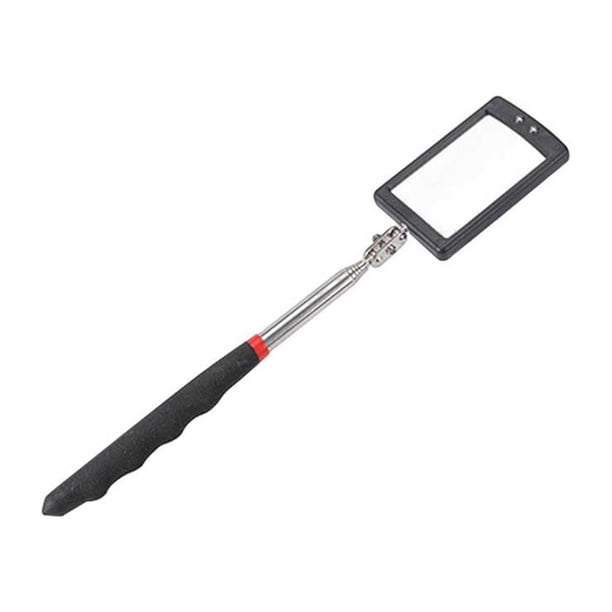 Riwesomey Herramienta de recogida, espejo de inspección portátil, endoscopio a prueba de herrumbre de acero inoxidable, mano de obra ajustable, Herramientas y ferretería 5*8 CM