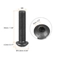 thumbnail image 2 of Uxcell M8x35mm Hex Socket Button Head Cap Bolts Screws Alloy Steel Black 10 Pack, 2 of 5