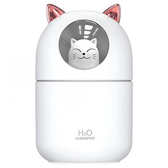HIBIBUD 2026 New Portable Small Humidifier,300Ml Mini Cool Mist Humidifier with Night Light,Usb Personal Humidifier Auto Shut-Off,Ultra-Quiet,2 Spray Modes,Suitable for Home Office Travel