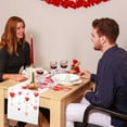 thumbnail image 3 of Dashan Valentine's Day Table Runner,Red Hearts Table Runner,Happy Valentine's Day Decor Kitchen Dining Table Settings 13x72 Inch, 3 of 6