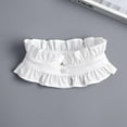 thumbnail image 6 of YEKEYI White Collar and Cuffs Set Detachable Dickey Collar and Fake Shirt Cuffs for Women, 6 of 8