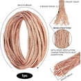 thumbnail image 2 of 26Ft 3mm Flat Copper Ground Strap Nude Copper Wire for Grounding and Reducing Noise 0.8mm Thick Colorful, 2 of 9