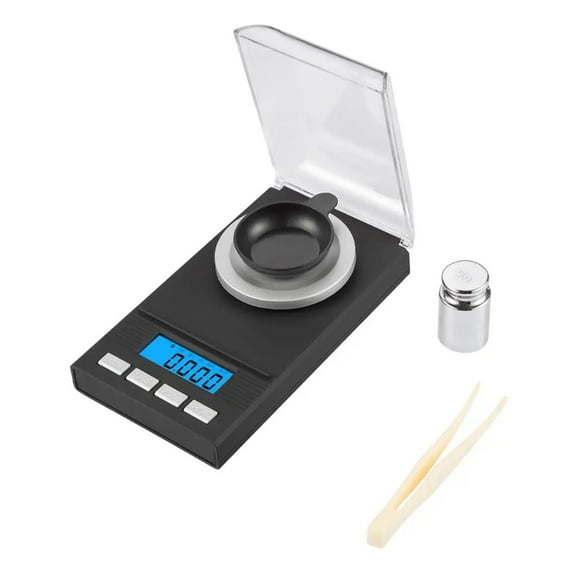 Digital Kitchen Scale Scale 50g/0.001g LCD Mini Pocket Jewelry Scales Food Cake Lab Diamond Medicine 6 Units Scales