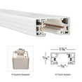thumbnail image 2 of WAC Lighting H Track 70.87" Aluminum Single Circuit with 2 Endcaps in White, 2 of 5