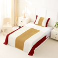 thumbnail image 5 of Homewish Vintage Vertical Lines Twin Sheets,Contemporary Stripe Bedding,Red,3 Pieces,1 Fitted Sheet and 1 Pillowcase, 5 of 6
