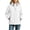 White, variant on Enjoytime Raincoat for Women Waterproof Lightweight Windbreaker with Hood Loose Outdoor Cycling Bike Windproof Rain Jacket with Pockets