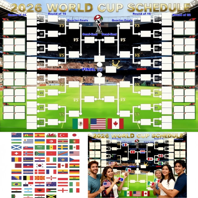 Póster YXYOUNG Calendario del Mundial 2026 69 x 102 cm