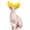 Yellow, variant on Nextone Pet Shower Cap for House Cats Small Dogs Puppy, Yellow