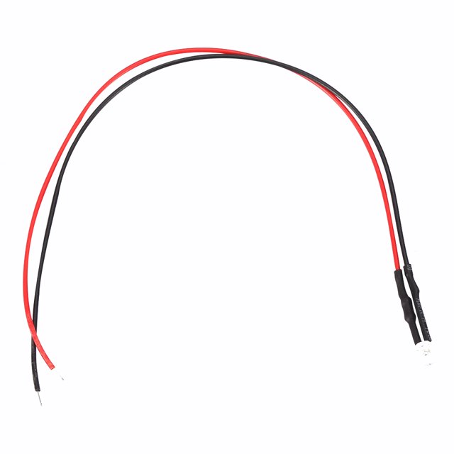 10pcs 12V 3mm LED Light-emitting Diode Wired Multicolor LED Light Cable 20cm 0.06W For Home Or Industry