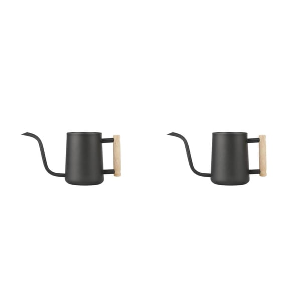Moyic Regadera de acero inoxidable - Regadera de acero inoxidable de metal resistente y espaciosa Olla simple negra negro 2piezas