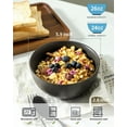 thumbnail image 2 of Stoneware Soup Bowls, 24 oz Cereal Bowls Set of 6 for Kitchen, Ceramic Bowls Set for Oatmeal, Dessert, Noodle, Cute Bowls Set for Gift, Dishwasher Microwave Oven Safe, Matte Black, 2 of 7