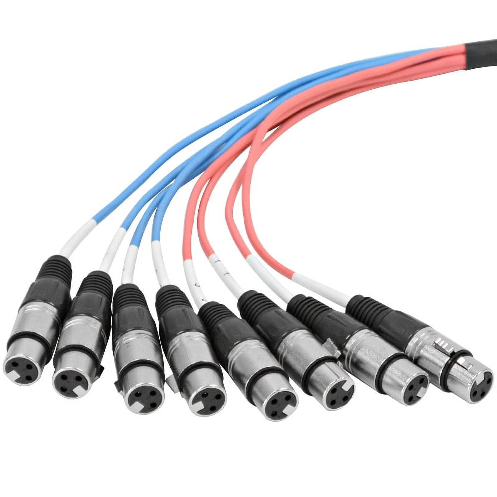 Seismic Audio 8 Channel 20' TRS to XLR Male and 20' TRS to XLR Female Snake Cable Bundle - SAXT-8x20_MF