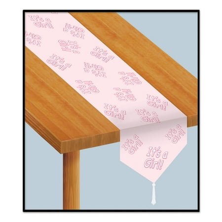 UPC 034689542230 product image for Beistle Company 54223 Printed Its A Girl Table Runner - Pack of 12 | upcitemdb.com