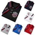 thumbnail image 6 of XDZJLR Men Polo Shirts July 4Th Short Sleeve Casual Comfort Fit Graphic Print Collared Shirt Independence Day Anniversary Celebration 250 Anniversary Usa Tshirts Shirts for Men 4Xl, 6 of 6