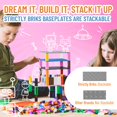thumbnail image 5 of Strictly Briks Classic Trap & Gap Stackable Baseplates, 100% Compatible with All Major Brands, Blue, Green & Gray, 4 Pack, 2 Base, 2 Trap Door & Gap, 15 Stackers, 10x10 Inches, 5 of 5