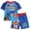 Team paw, variant on Paw Patrol Skye Chase Marshall Toddler Boys Pullover Rash Guard and Swim Trunks Outfit Set Toddler to Big Kid