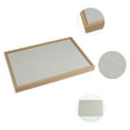 thumbnail image 2 of Unique Bargains Wood Jewelry Trays with Removable Dividers for Drawers Jewelry Organizer Light Brown-Ring Tray, 2 of 6