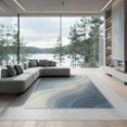thumbnail image 2 of ODIKA 8'x10' Washable Area Rug Large Inspired Flowing Asymmetrical Composition Muted Purple for Living Room, Under Sectional, Family , Durable, Non-Slip, 2 of 7