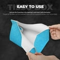thumbnail image 5 of Lsque Sky Blue Glitter Printed Long Tissue Box Cover Holder, Facial Paper Organizer Dispenser,Triangle with Bottom Belt, PVC Leather Decorative Organizer, 5 of 9