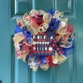 thumbnail image 5 of PALIFEUR 4th of July Wreath for Front Door, 15.75 Inch Patriotic Wreaths, Artificial Floral Spring Wreaths Decorations for Memorial Day Independence Day Veterans Day, Red Blue White, 5 of 7
