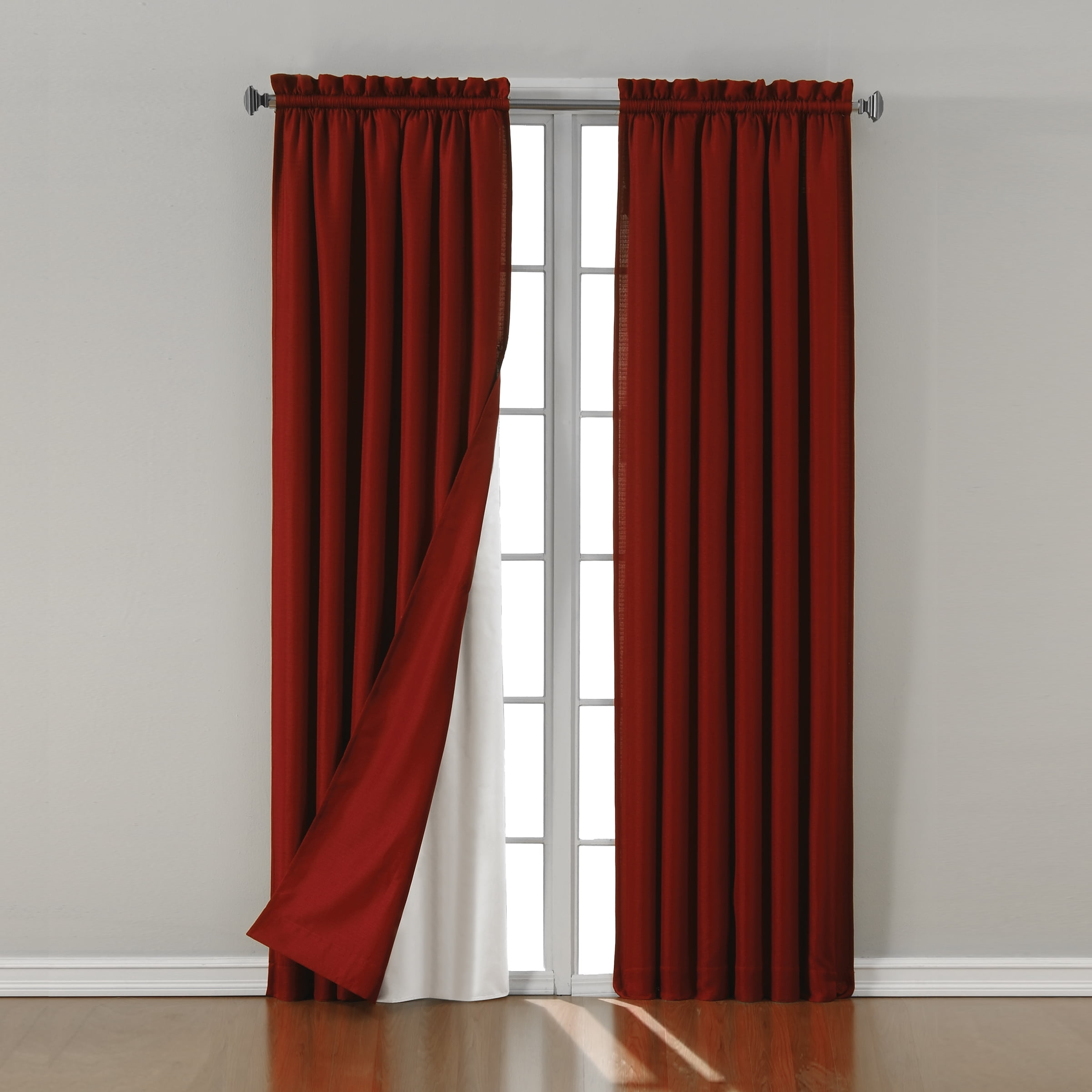 Eclipse Thermaliner Thermal Backed Blackout Panel Pair, 92 long x 54 in wide, White