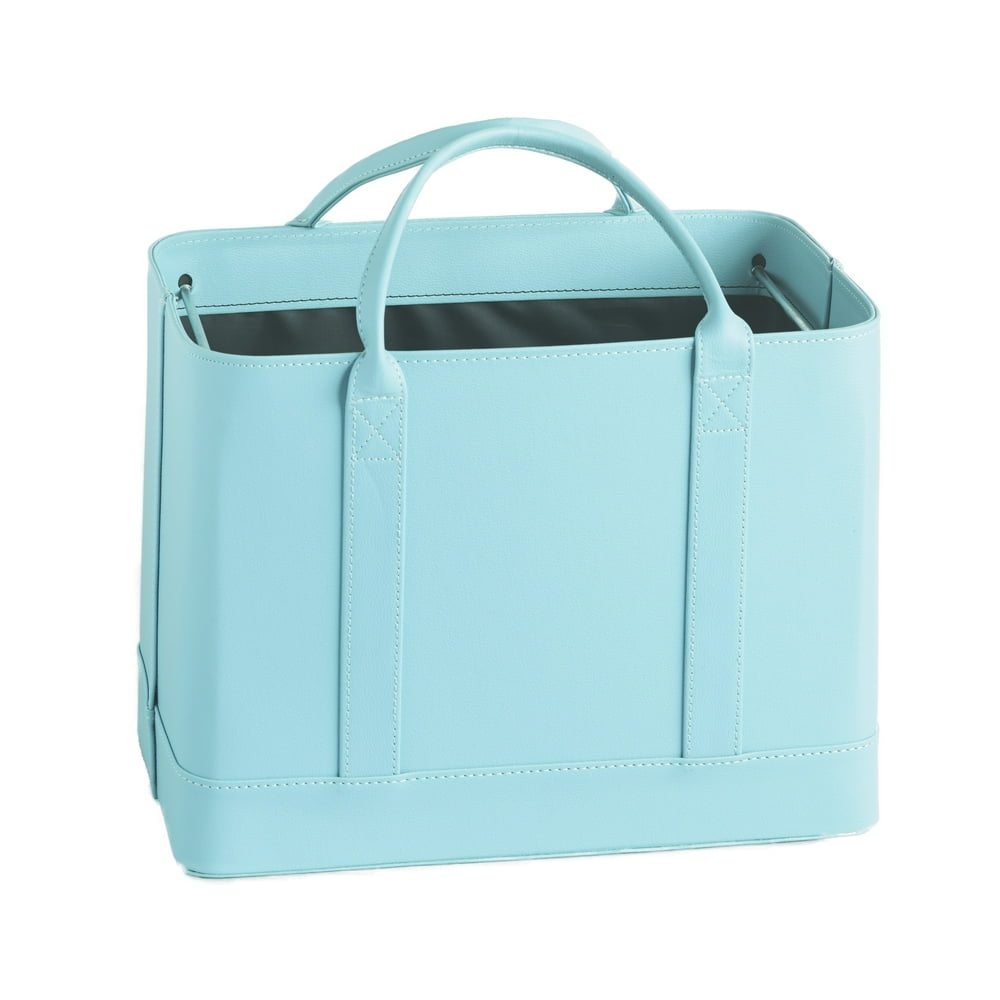 Chic File Organizer Tote Bag with Carrying Handles and Drop Strap