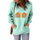 thumbnail image 2 of Sudadera clásica de manga larga con cuello en V y estampado de Halloween para mujer Pompotops FGAJ15160, 2 of 8