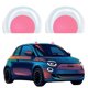 thumbnail image 2 of Techo La 3D Pegatinas Adornos Exteriores RECHAZADOR CAR RELIZACIÓN DEL STACTER 2 PCS ARCES CATA/OSO Ears Solar Lights Luminoso Cartoon Care Aordorios, 2 of 9