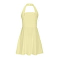 thumbnail image 4 of TMOYZQ Womens Summer Dresses Halter Neck Bodysuit Mini Dress Casual Sleeveless Dresses Backless A-line Cocktail Dress, 4 of 9