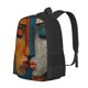 thumbnail image 1 of Fotbe Abstract Colorful Duality Mochila para Hombre y Mujer - Tela Oxford 600D Resistente - Mochila Impermeable de Gran Capacidad para Escuela, Viajes y Senderismo, 1 of 6