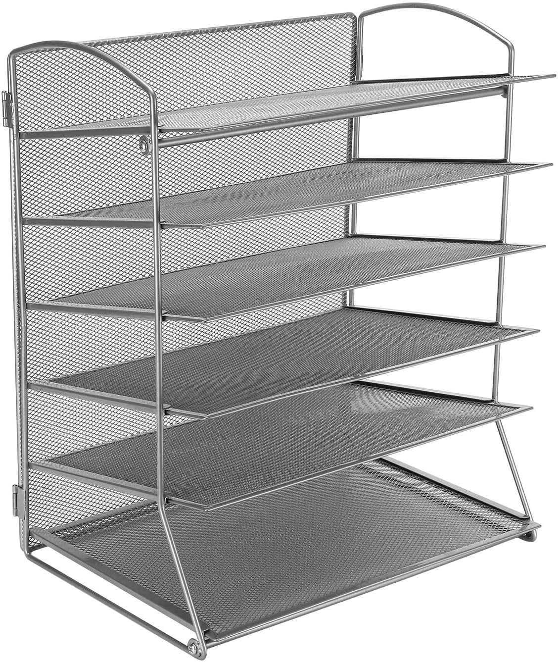 Details about   1 Layer Metal File Trays Desktop Mesh Steel Document Stackable Paper Organizer